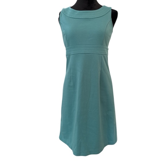 LOFT Dresses & Skirts - LOFT Teal Sleeveless A-Line Career Dress Size 4